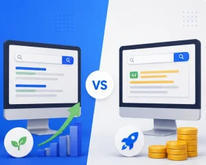 الفرق بين Google Ads و SEO | أيهما أفضل لموقعك في 2026؟
