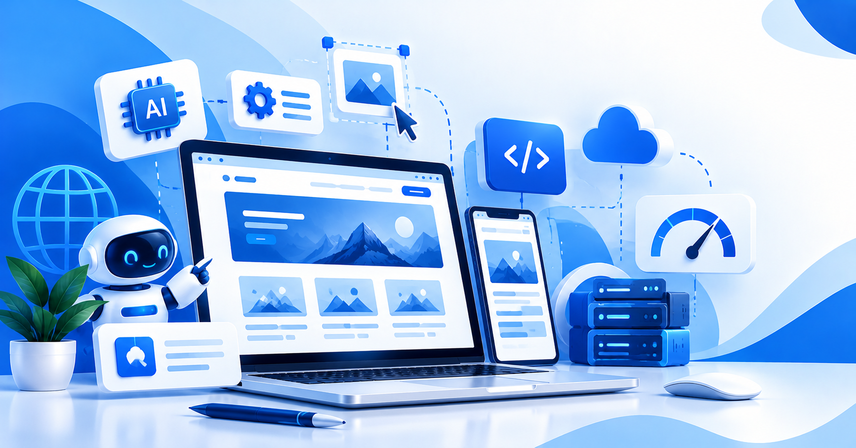 أفضل أدوات الذكاء الاصطناعي لإنشاء وتصميم المواقع